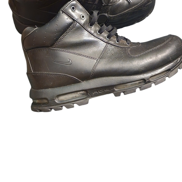 Nike Triple Black Air Max ACG Goadme Leather Shoe-Boots - Size 14 - Picture 6 of 8
